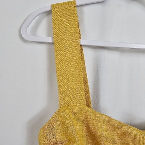 NWOT Reformation Kerrigan Linen Dress in Tuscan Sun - Size 8 - Picture 4 of 11